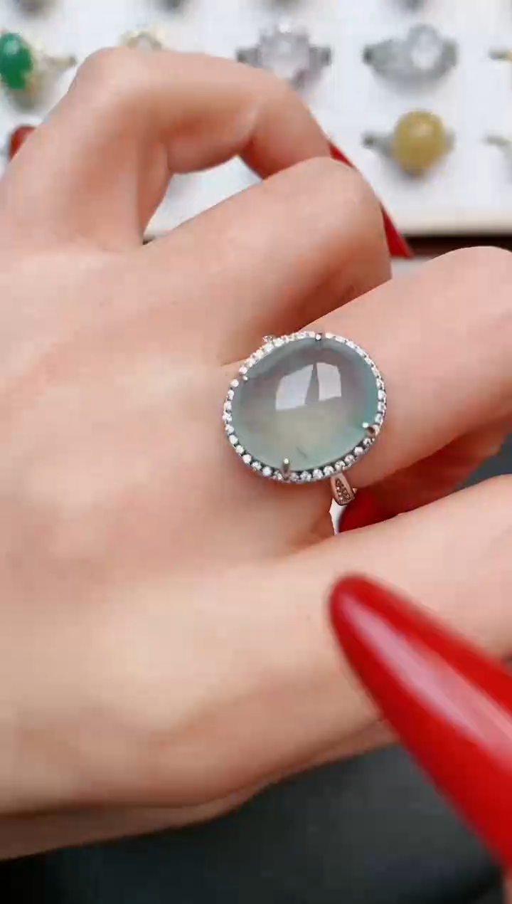 【闪购商品】翡翠戒指银S925镶嵌.....