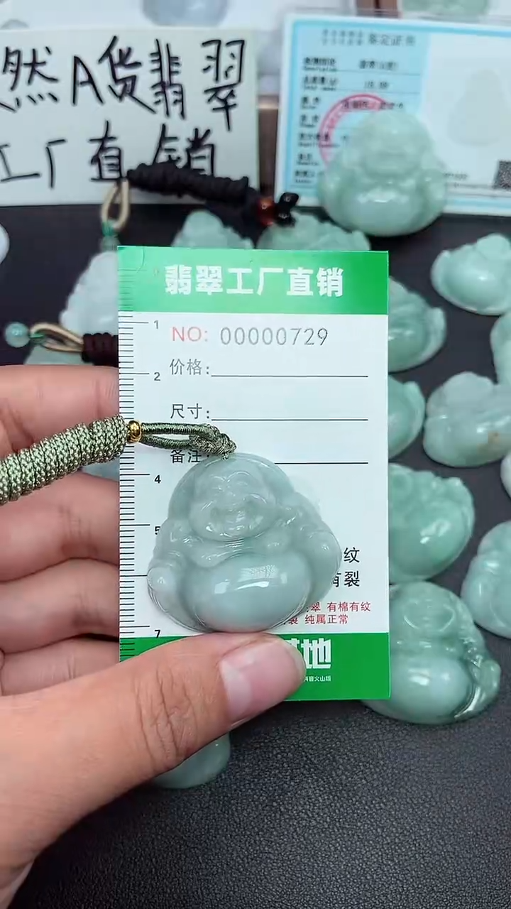 颈饰未镶嵌翡翠缅甸天然翡翠0729