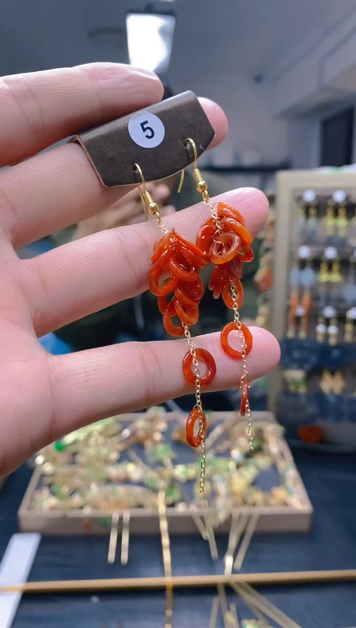 【闪购商品】翡翠耳饰合金270翡翠耳钩