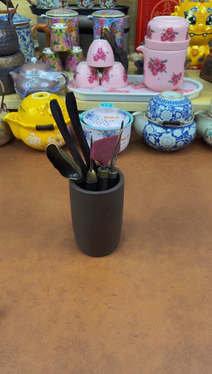 陶瓷茶具摆件旅行套组