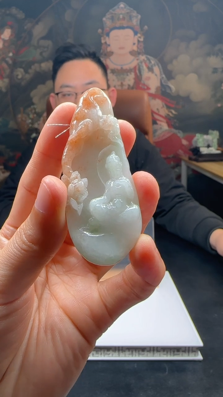 【闪购商品】定制翡翠未镶嵌L-@@QJXC11671