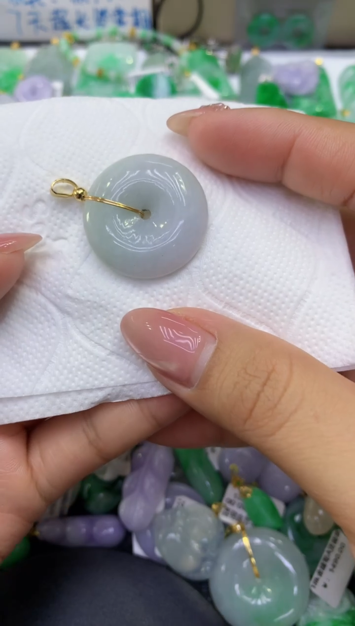 颈饰未镶嵌翡翠天然缅甸A货翡翠