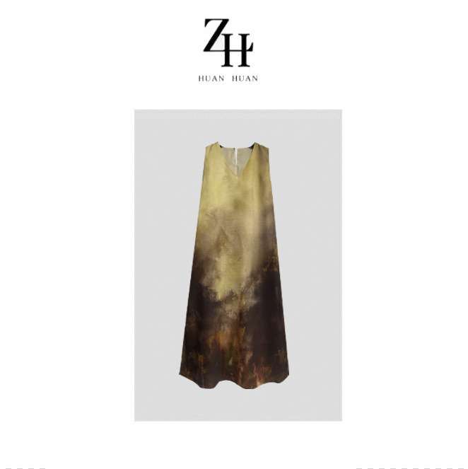 【ZH】无袖V领连衣裙A20925