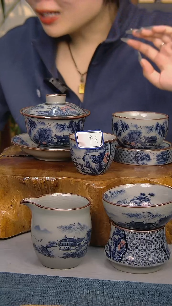 【闪购商品】8件套陶瓷茶具家用简装系列  