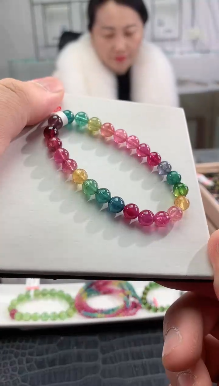 【闪购商品】碧玺手串未镶嵌多样性发一条