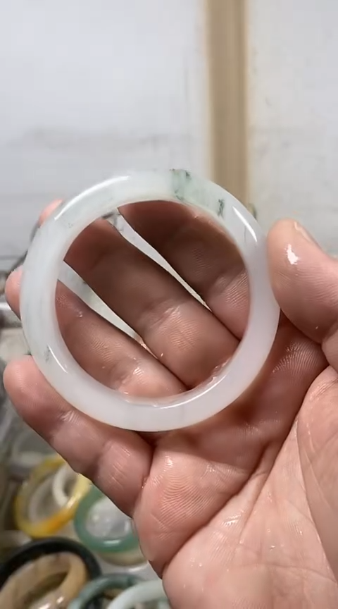 【闪购商品】石英质玉手镯未镶嵌56福利款有包容介意勿拍28