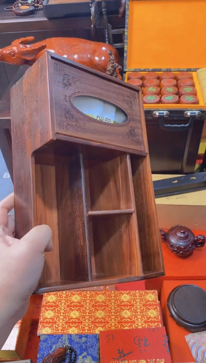 【闪购商品】木组合纸巾盒直播推直播推荐