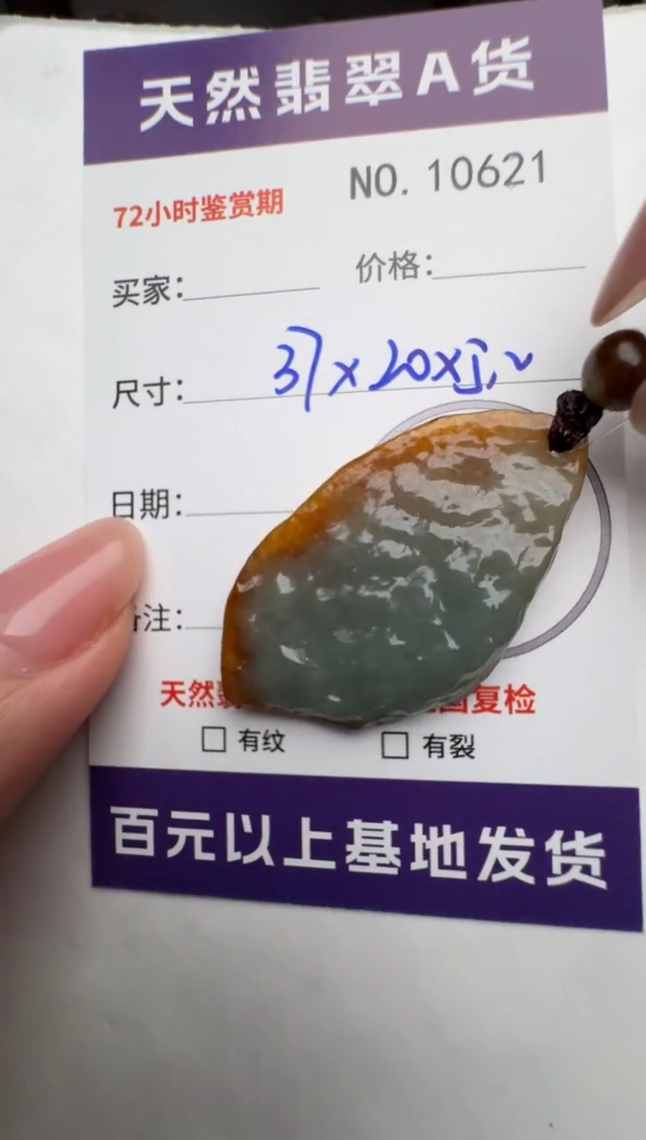 【闪购商品】翡翠颈饰未镶嵌原石10621