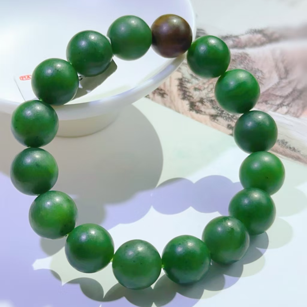 和田玉碧玉手串经典百搭