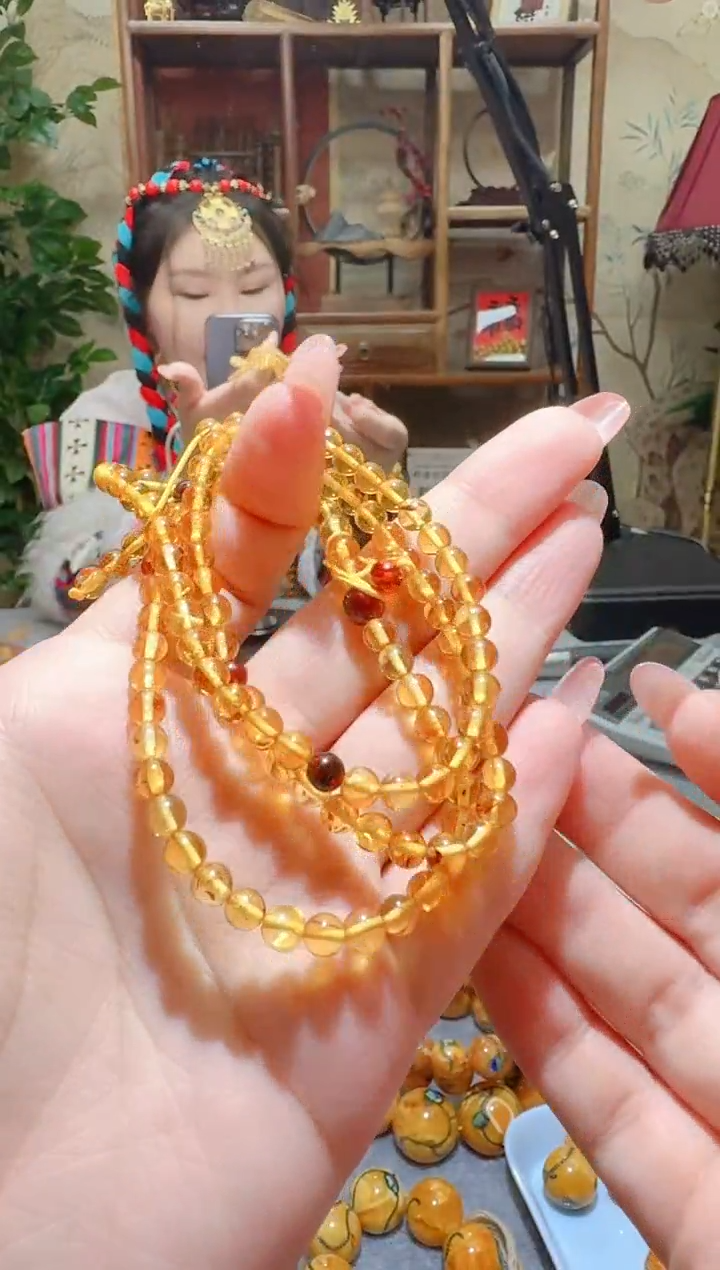 蜜蜡颈饰未镶嵌230天然蜜蜡珠宝奇石全都保真