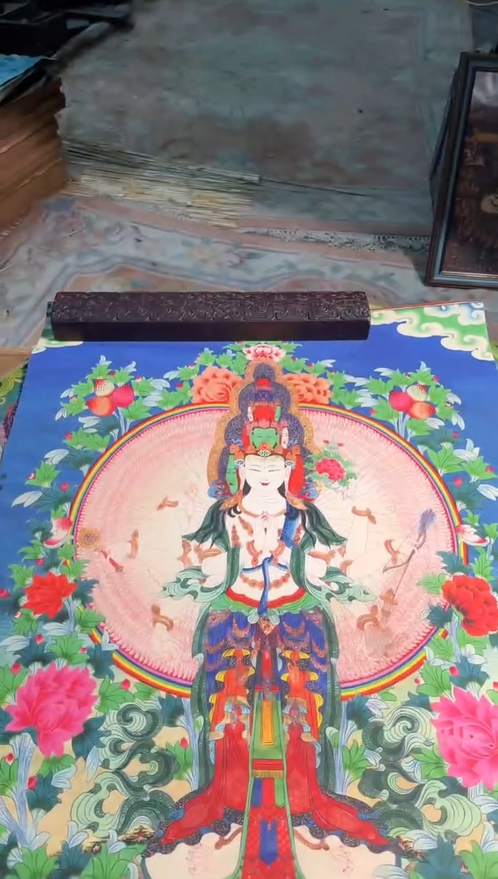 卷轴画路路的唐卡tk160