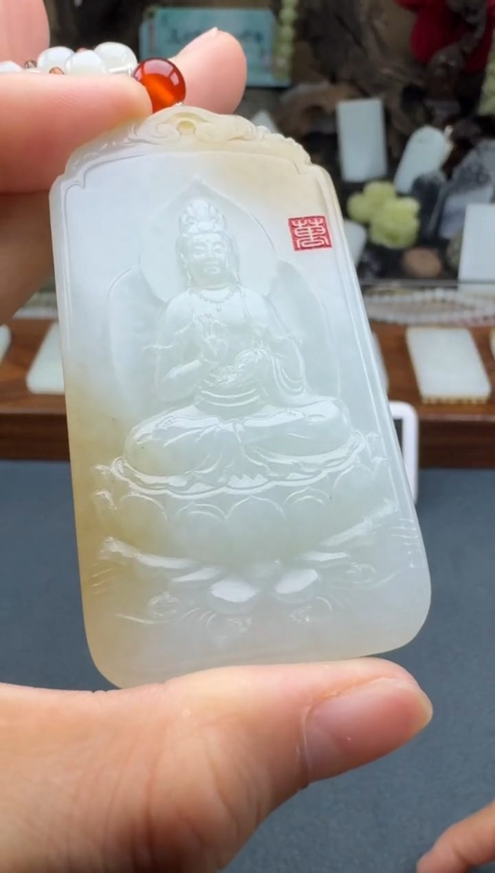 【闪购商品】和田玉颈饰未镶嵌开心