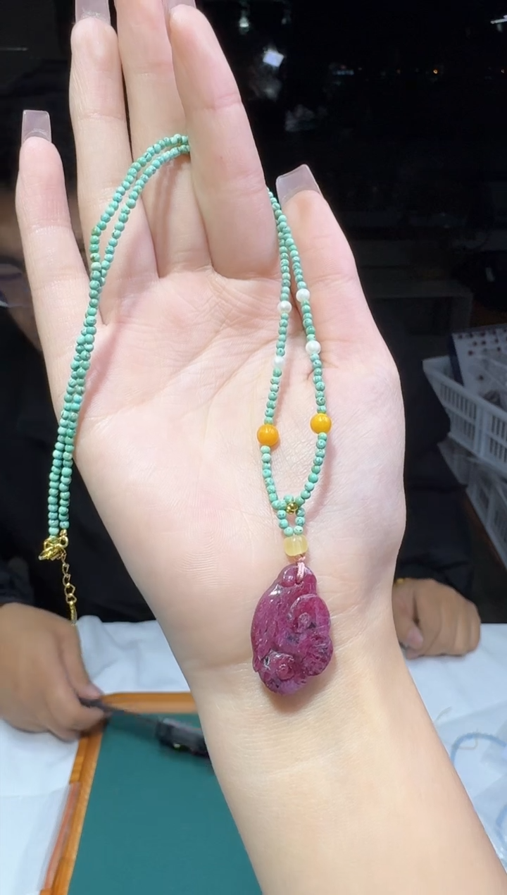 【闪购商品】红宝石颈饰未镶嵌多样性发一件 477