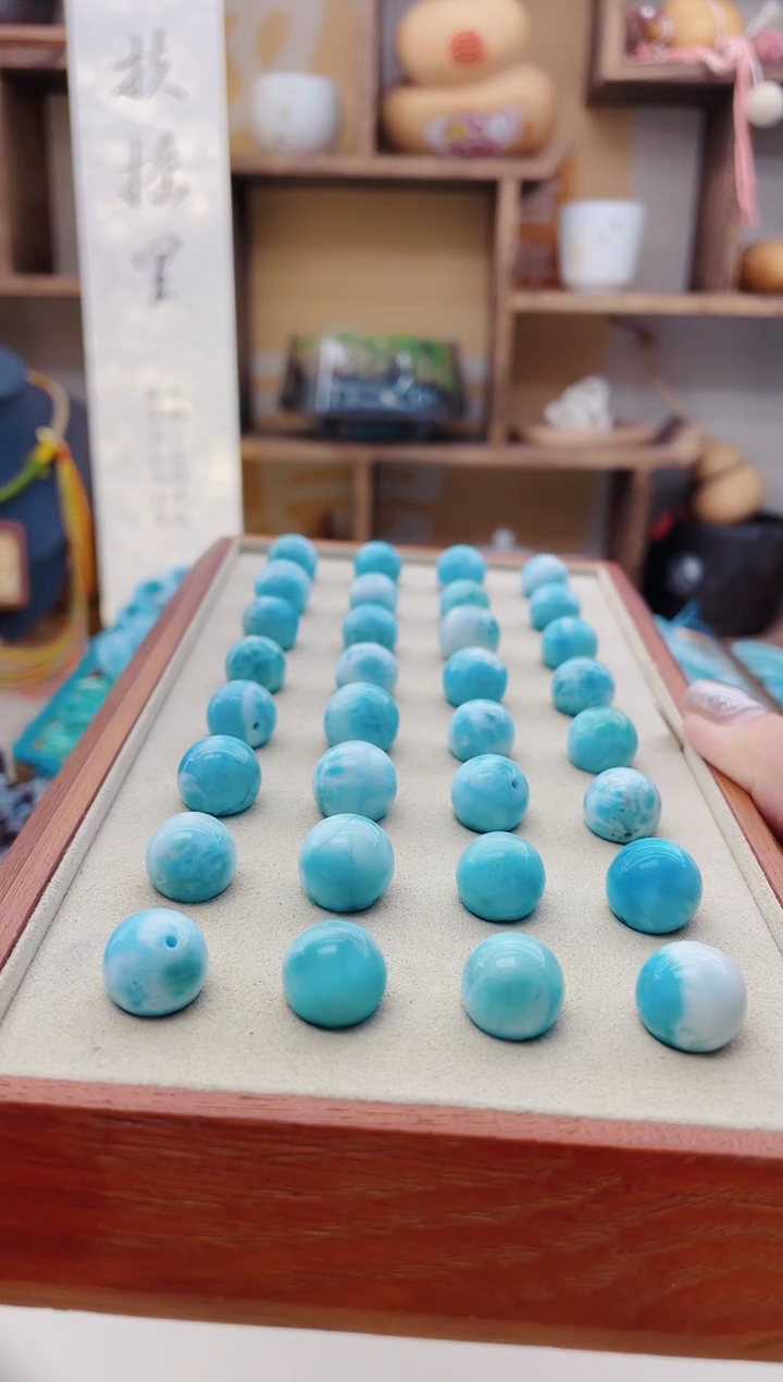 【闪购商品】针钠钙石（海纹石）手链未镶嵌J175海纹石12mm发1