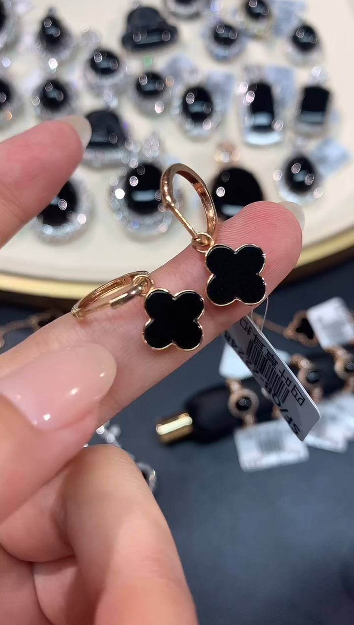 【闪购商品】翡翠耳饰18K金镶嵌A425|1980多样性发一件