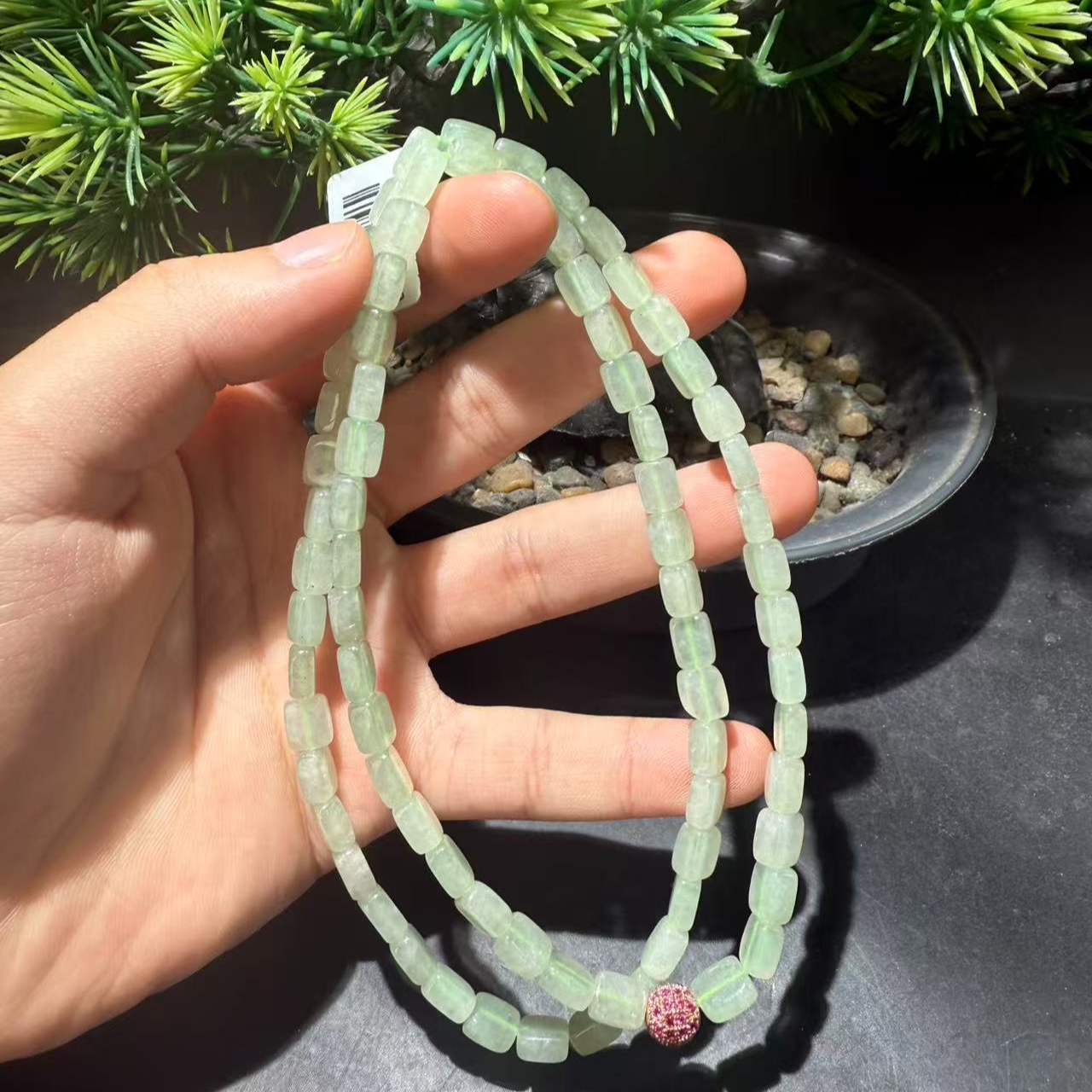 天然A货翡翠珠链