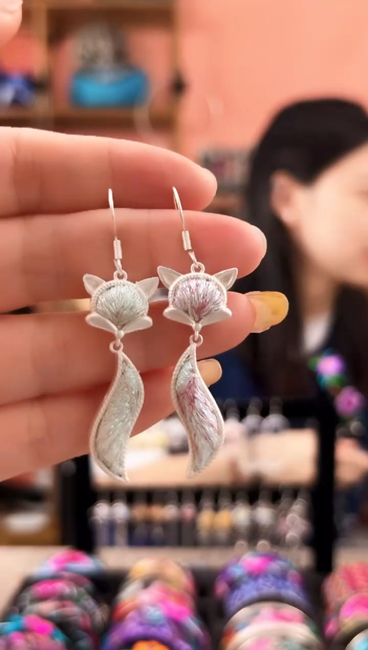 织绣好****?艺枝独绣老绣饰品56