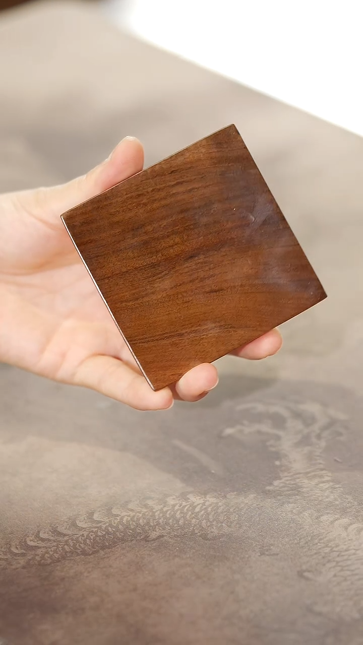 金丝楠金丝楠阴沉木正方形杯垫