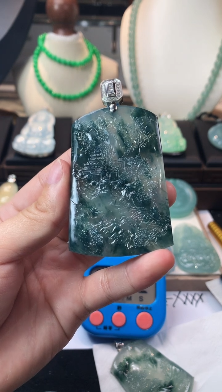 未镶嵌定制翡翠叶*～毛货不退不换