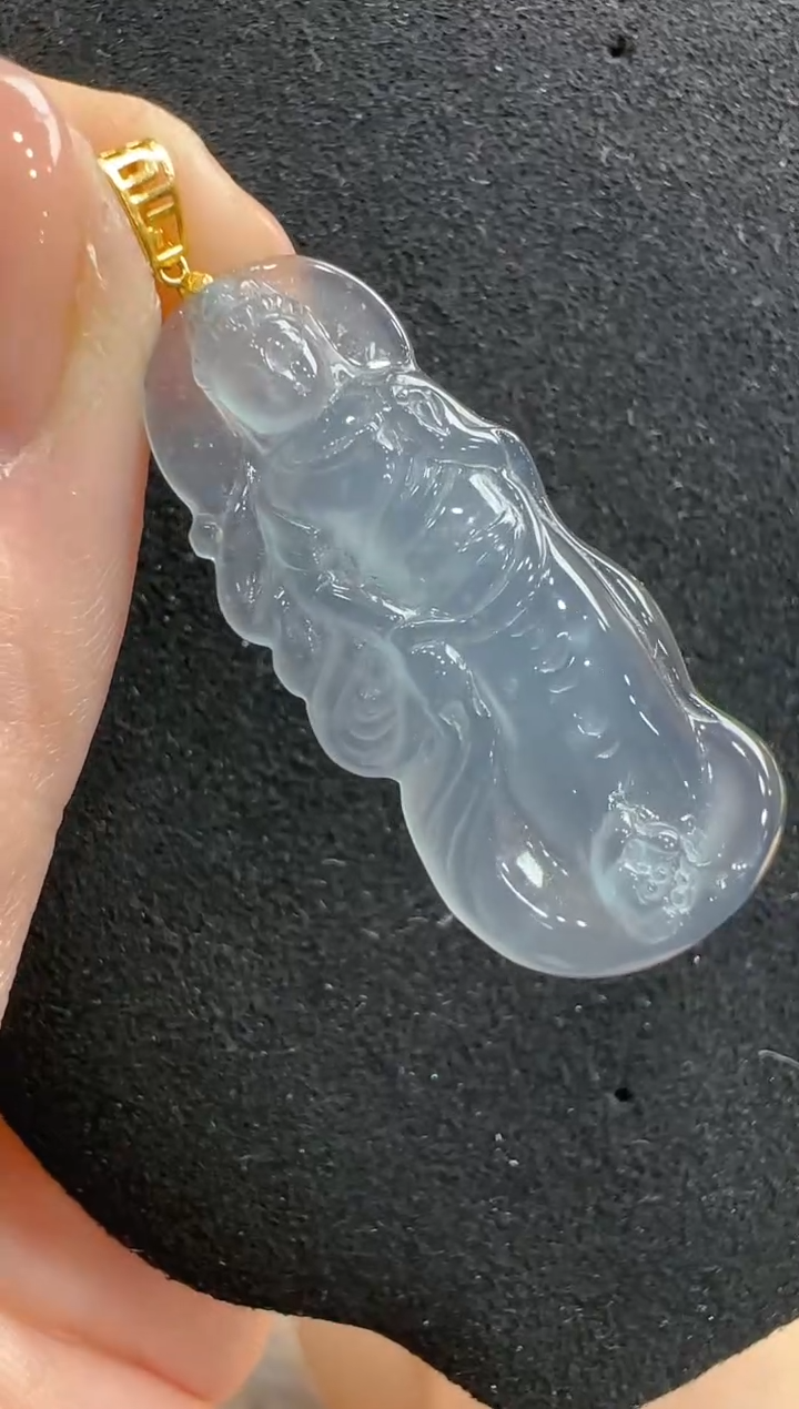 【闪购商品】翡翠吊坠(不含链)18K金镶嵌多样性发货拍一发一