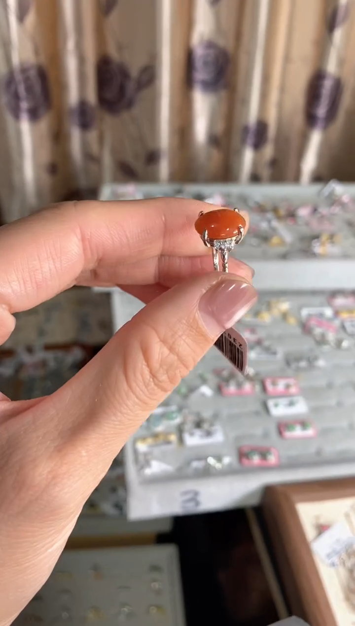 【闪购商品】翡翠戒指银S925镶嵌11111--8