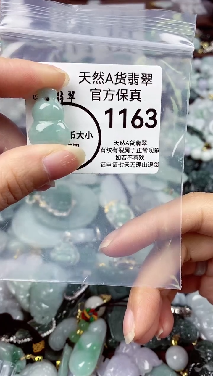 【闪购商品】翡翠颈饰未镶嵌天然A货翡翠1163