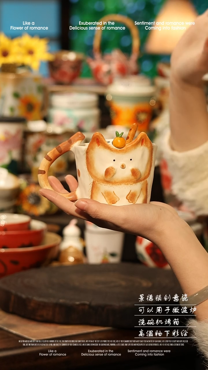 陶瓷景德镇高温釉下彩手工手绘款式@A0755@