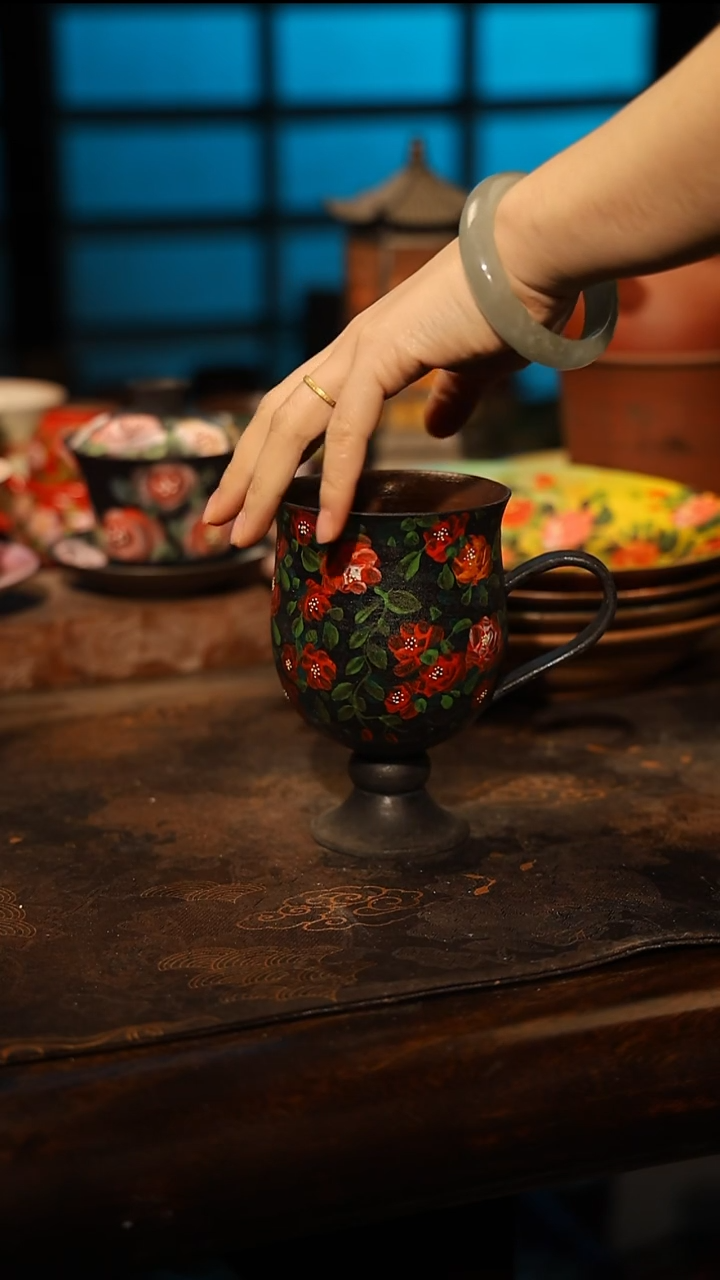 陶瓷景德镇高温釉下彩手工手绘款式