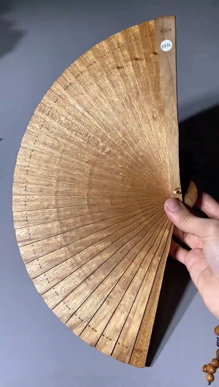 金丝楠393号21cm金丝楠木小叶桢楠扇子