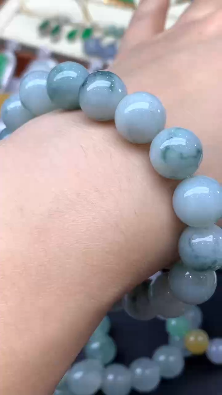 【闪购商品】翡翠手串未镶嵌14-天然翡翠