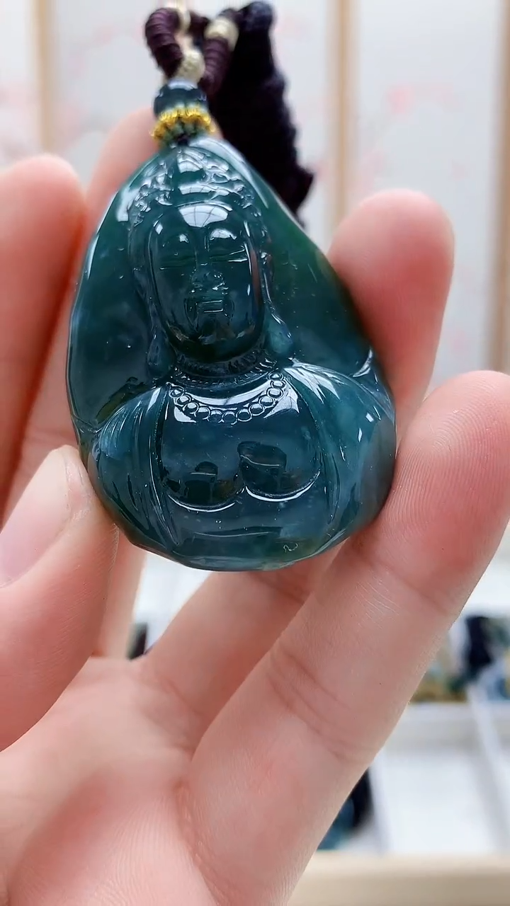 未镶嵌定制翡翠5028bb-毛货挂件57