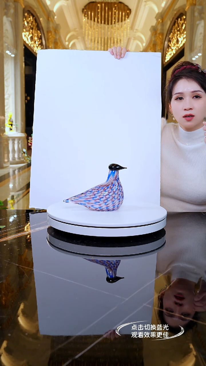 摆件AJ1012160小鸟艺术摆件条纹色