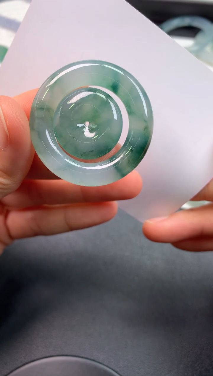 未镶嵌定制翡翠0433446495（扣20*6镯23.8*5.7*7外）