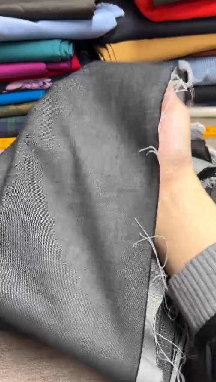 棉15号 黑灰色弹力牛仔 3米
