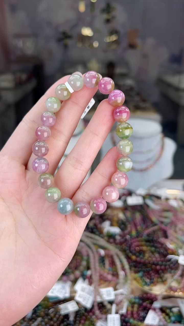 【闪购商品】碧玺/未镶嵌J9mm+碧玺单圈多样性发货