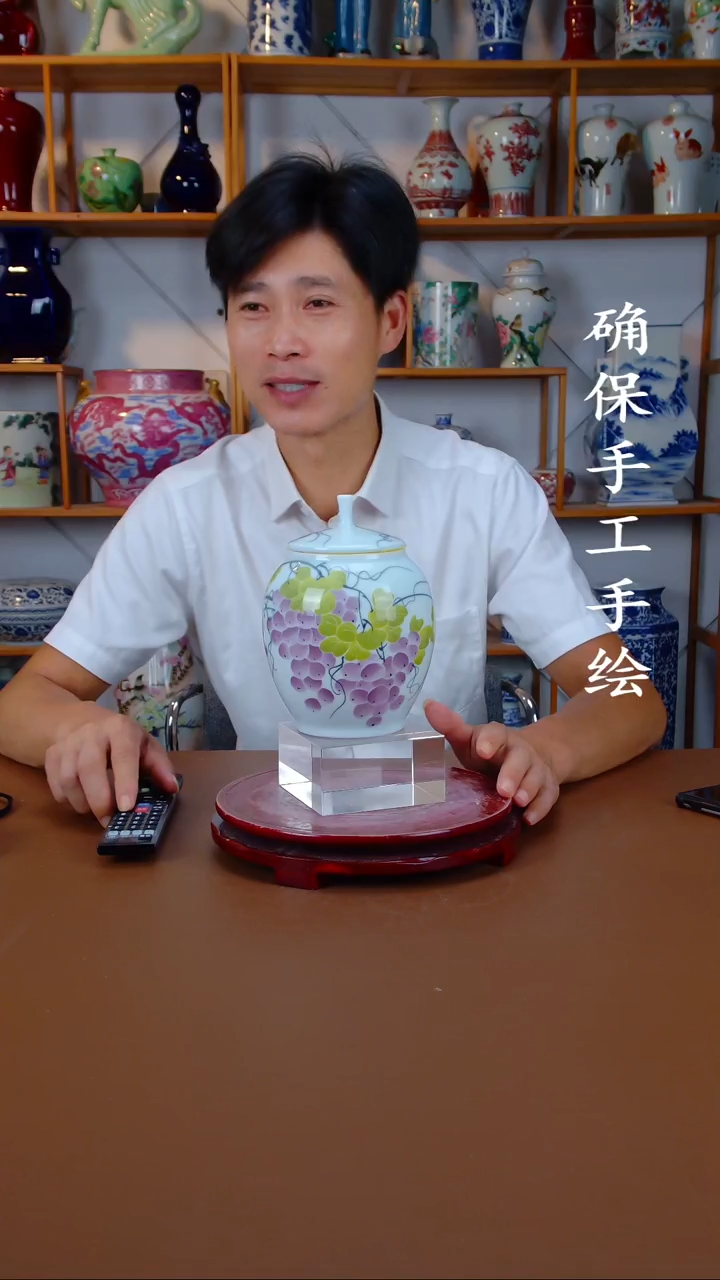 摆件景德镇手工手绘陶瓷摆件11