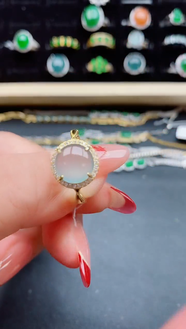 【闪购商品】翡翠戒指银S925镶嵌5080550