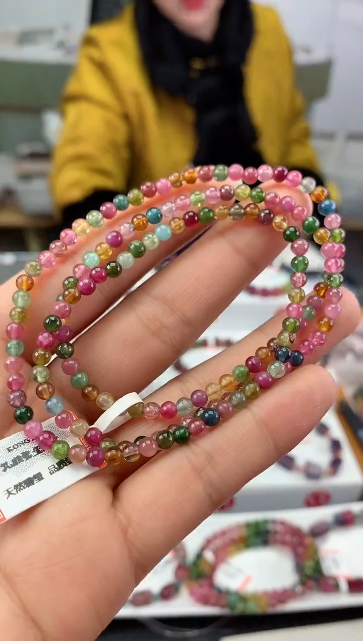 未镶嵌手串碧玺 多样性发一条