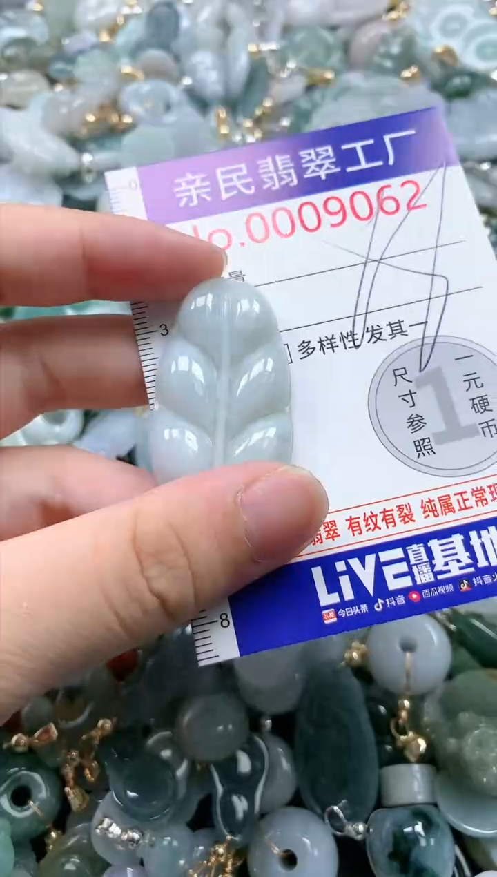 翡翠未镶嵌吊坠(不含链)9062