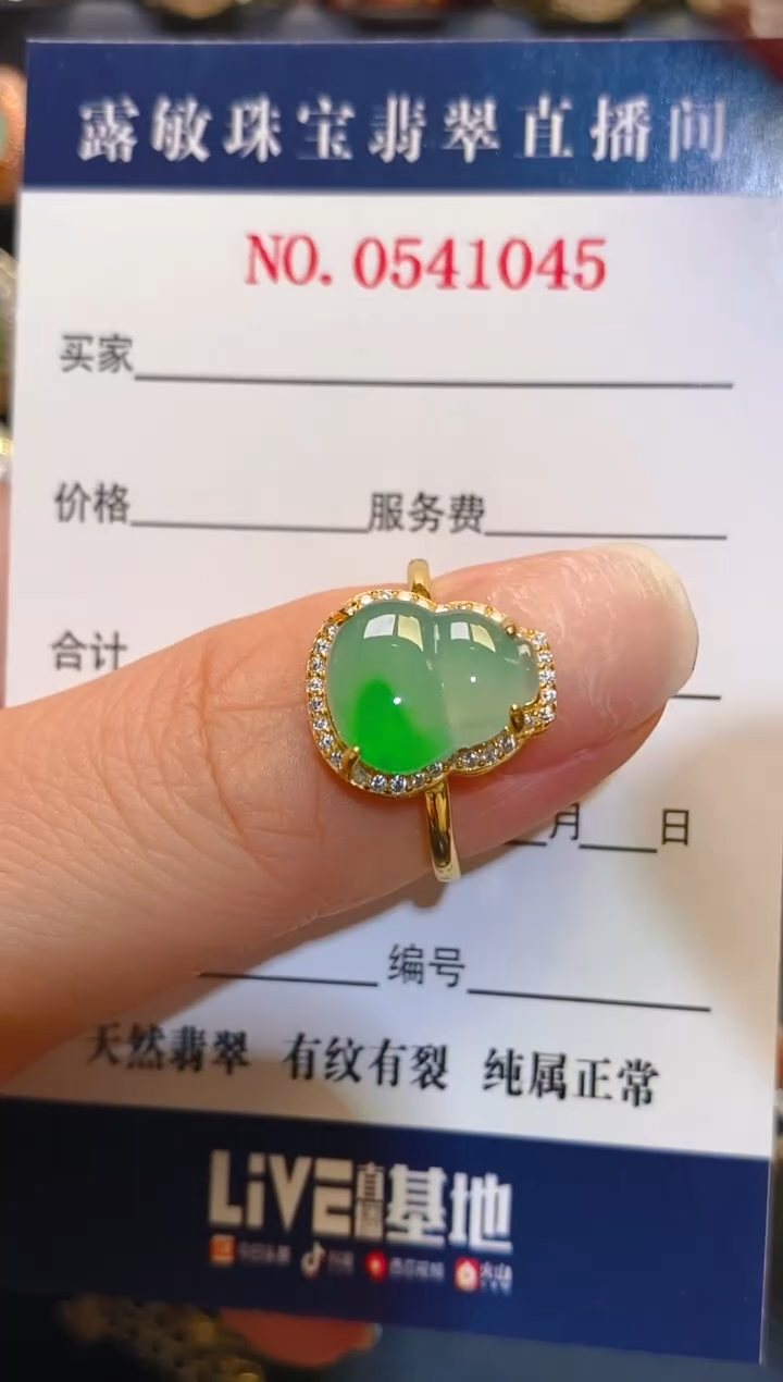 银S925镶嵌翡翠耳饰天然