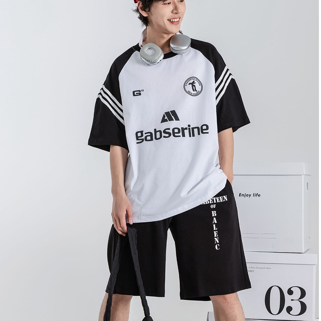 27308高端专享老林家夏季天花板男宝短袖黑色（B）