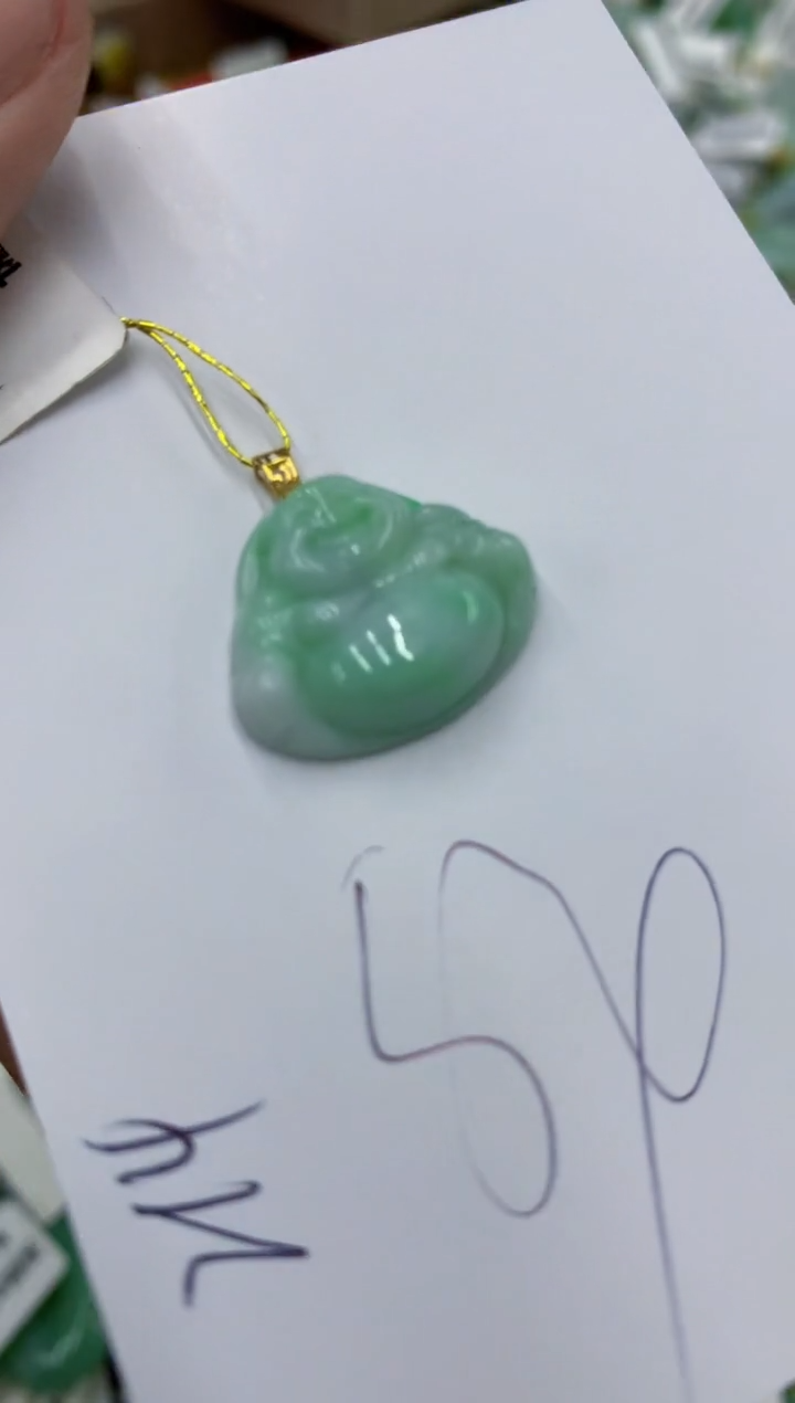 翡翠18K金镶嵌颈饰号链接111111