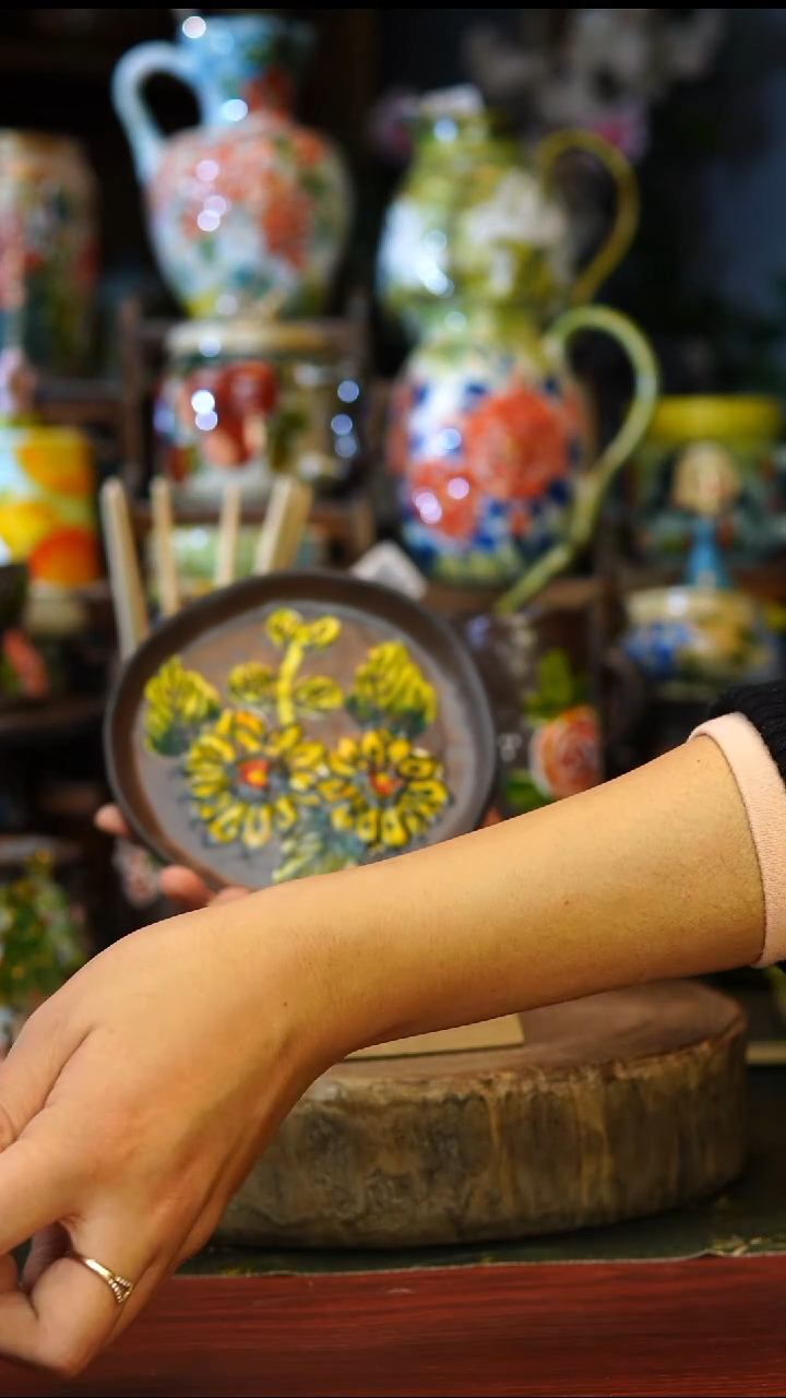 陶瓷152景德镇手工手绘釉下彩