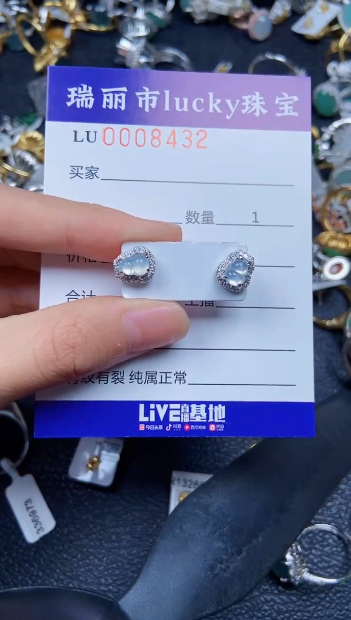 【闪购商品】翡翠颈饰银S925镶嵌8432