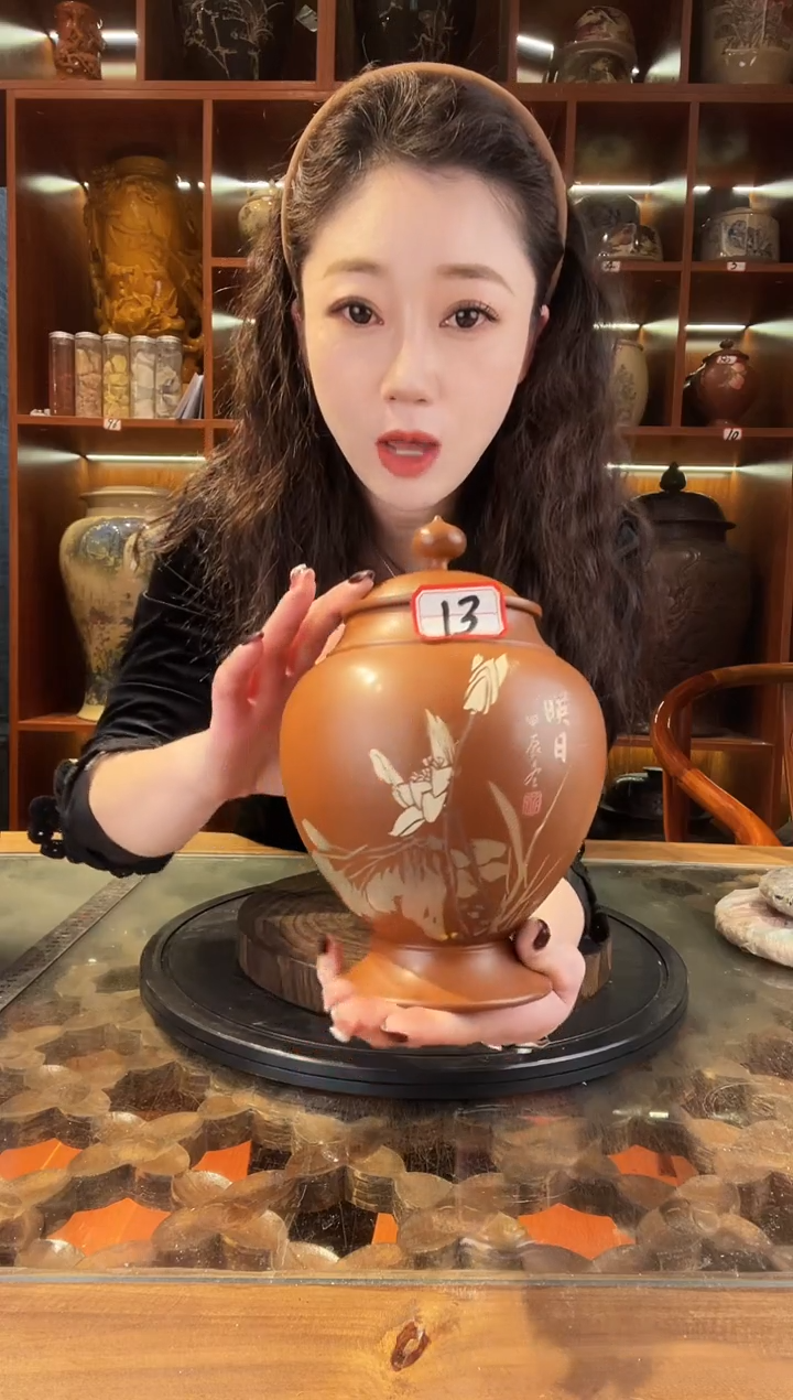 【闪购商品】缸云南建水紫陶复烧小茶罐@13