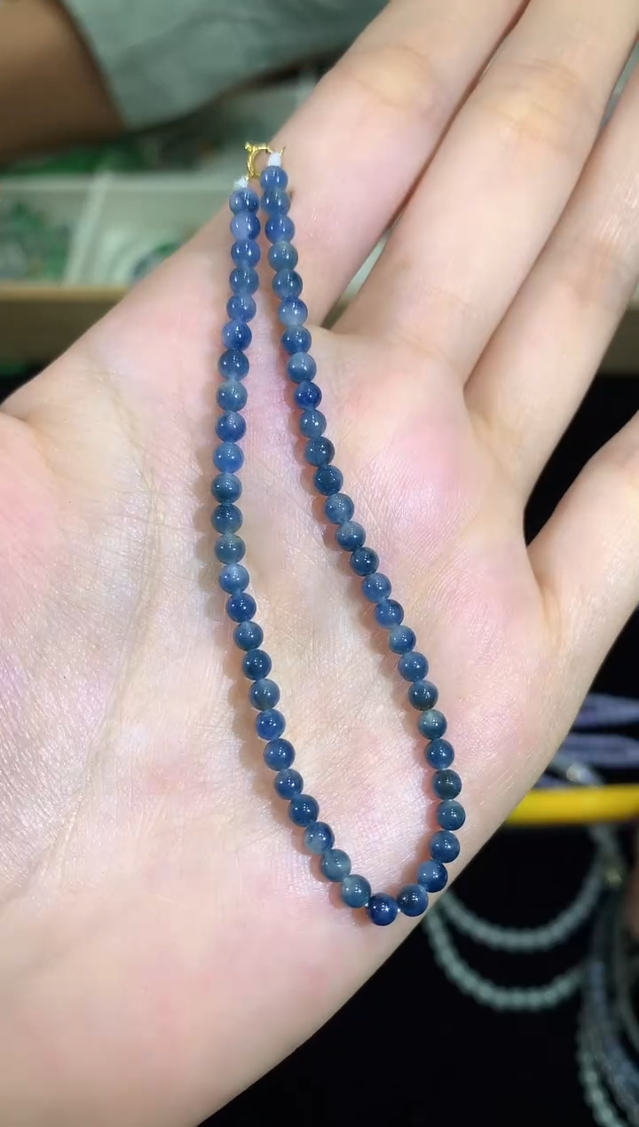【闪购商品】翡翠手串未镶嵌蓝莓紫a23 wxg