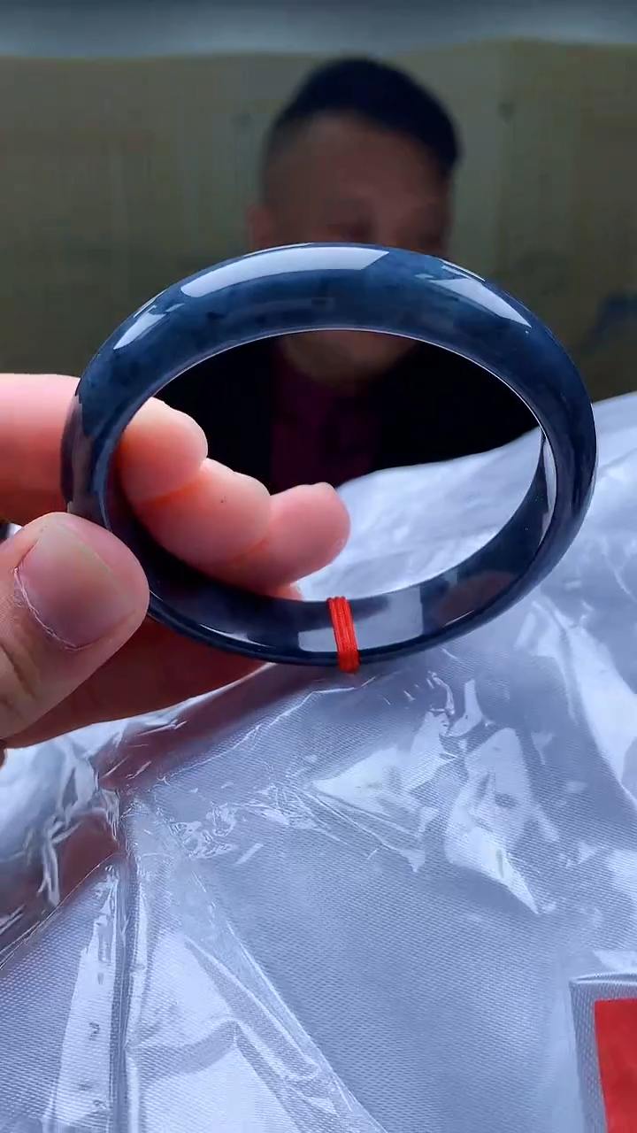 【闪购商品】定制翡翠未镶嵌4969bb-毛货手镯（59圈）136