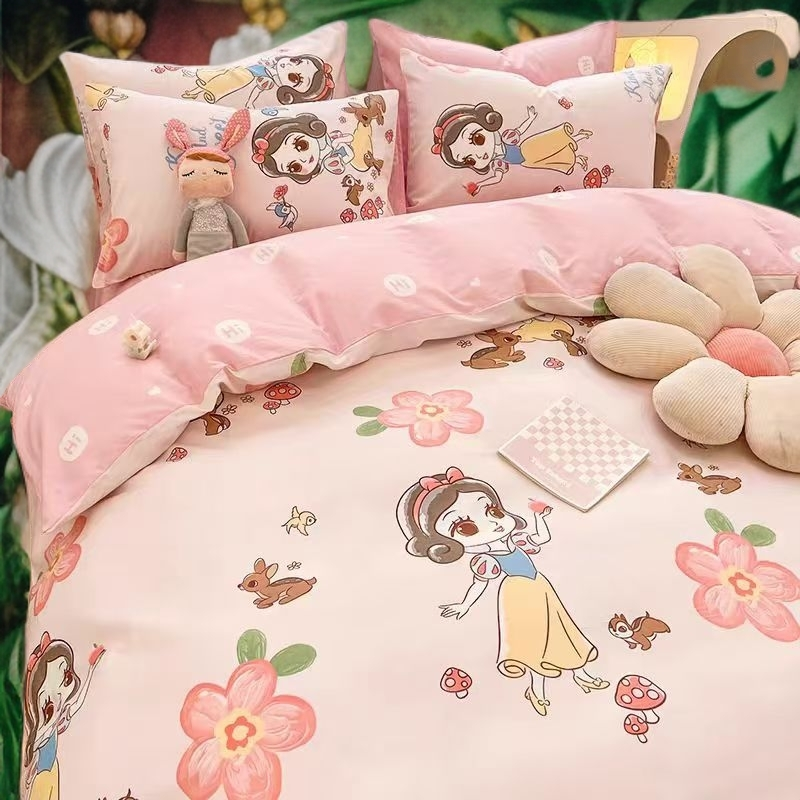 高端轻奢空调被印染白雪公主凉感