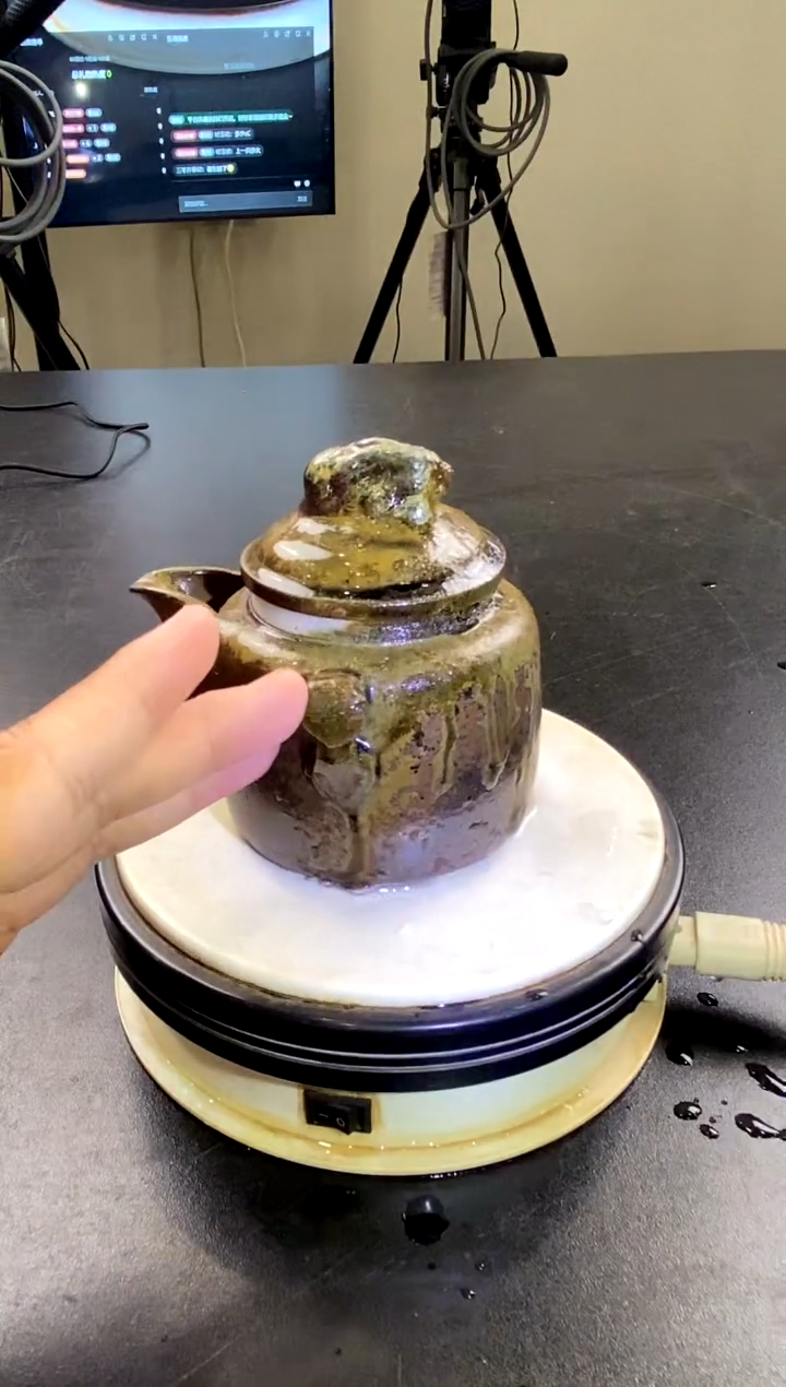 茶壶紫砂宜兴紫砂壶柴烧