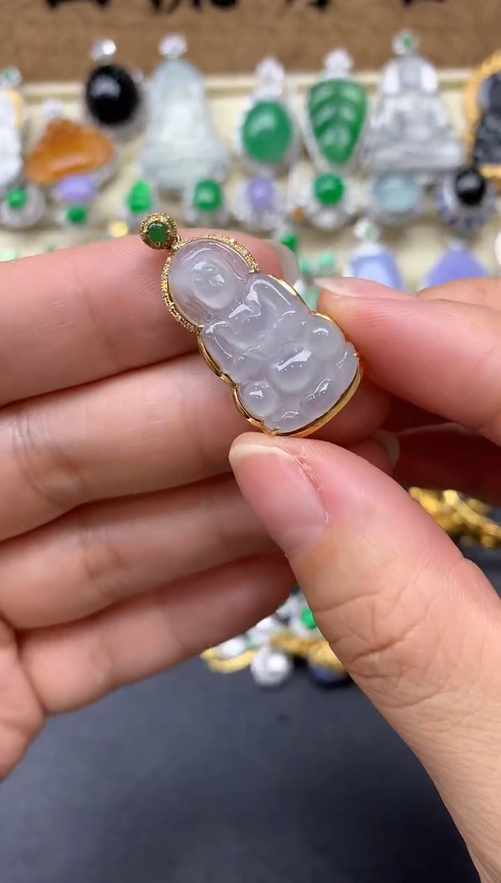 【闪购商品】翡翠颈饰18K金镶嵌238-中国好珍宝